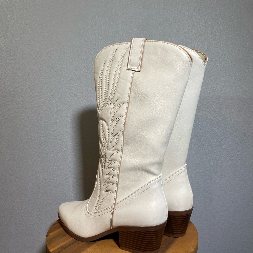 White Cowboy Boots - Picture 6 of 8